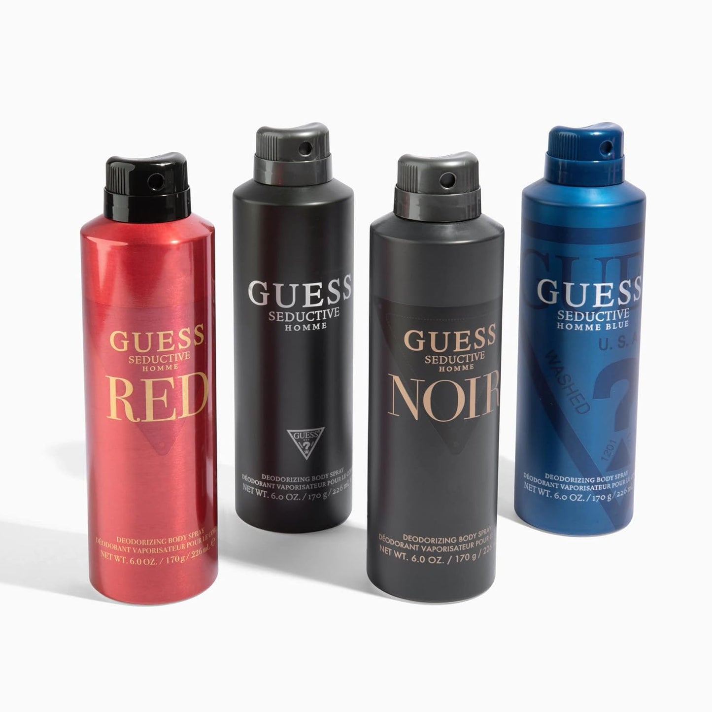Guess Guess Seductive Homme Blue Men Body Spray, 6 Ounce (Pack of 2)