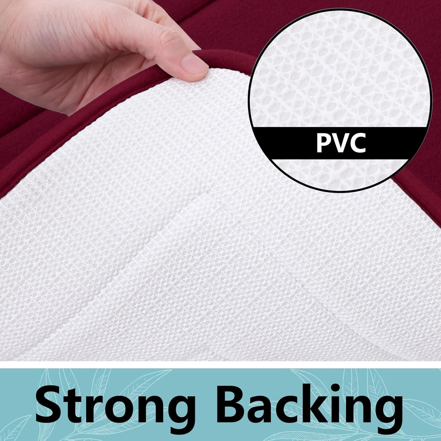 Arotive Memory Foam Bathroom Rug Mat 70x24, Ultra Soft and Absorbent Bath Mat, Machine Wash Dry, Comfortable Bath Rug Carpet for Bathroom Floor, Tub and Shower, Burgundy