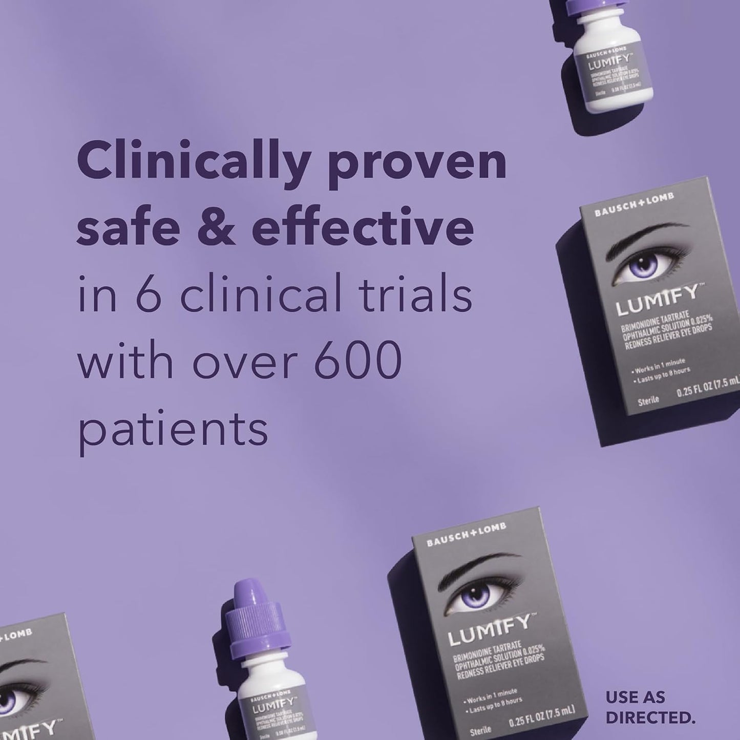 LUMIFY Redness Reliever Eye Drops, for Whiter & Brighter Looking Eyes, 0.17 Fl Oz (5 mL)