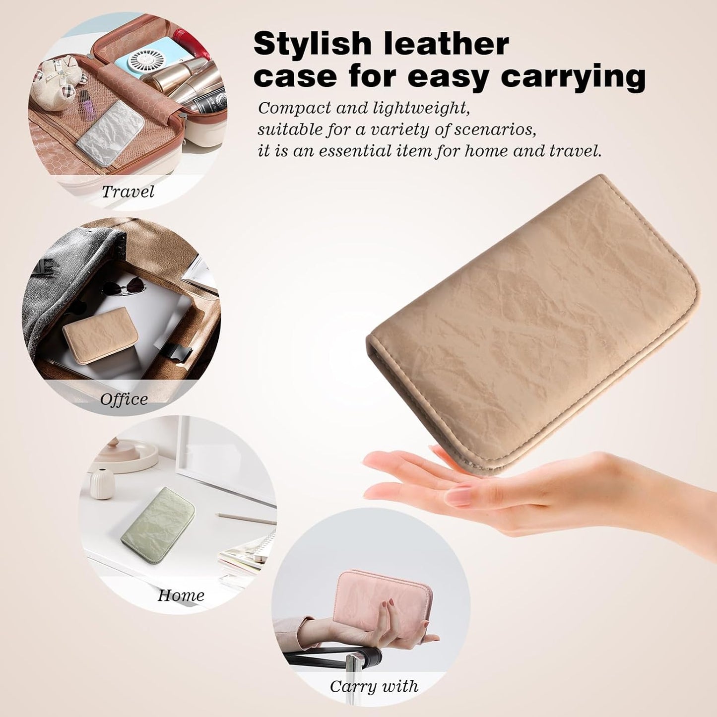 Manicure Pedicure Set, Nail Clipper Set 10-Piece Set Professional Manicure Kit Nail Kit with Portable Brown Travel Case Gift for Men Boyfriend Parent