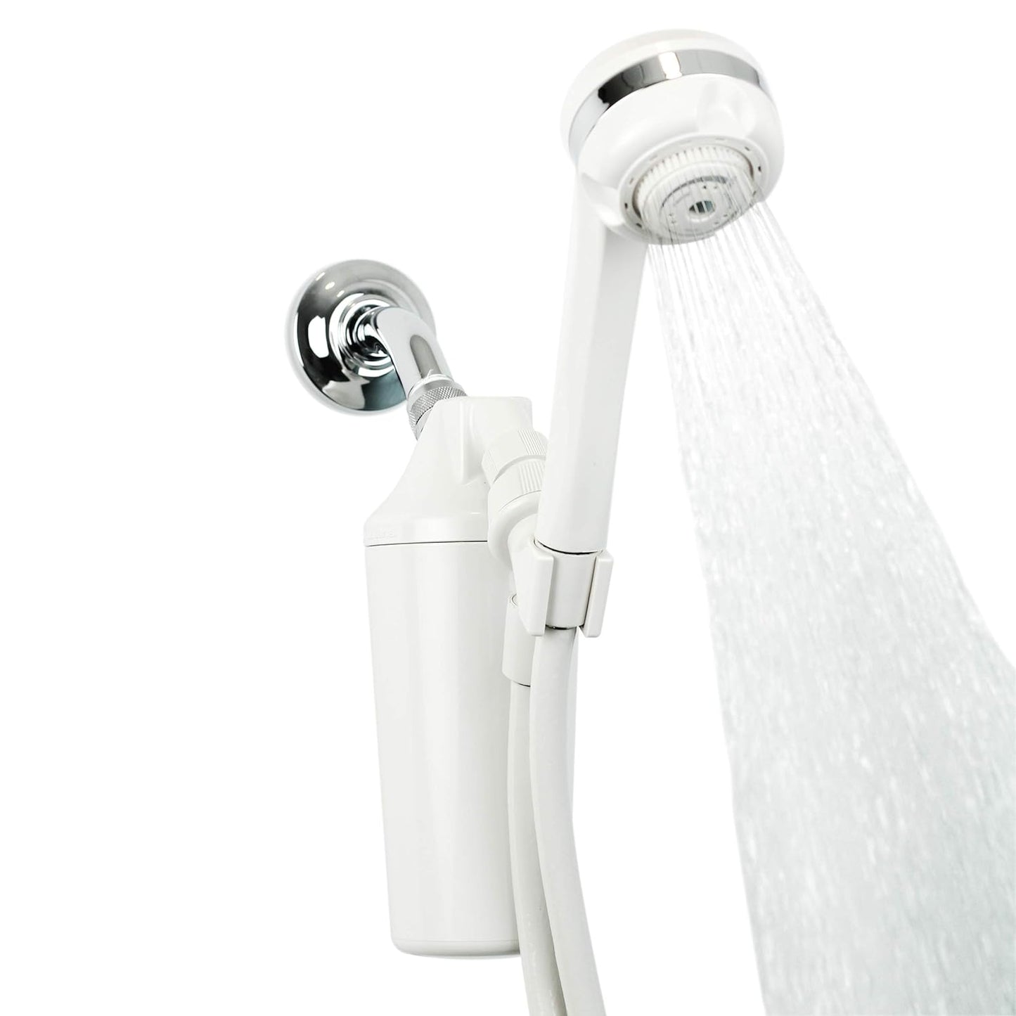 Aquasana Shower Filter | Dermatologist-recommended for softer, healthier skin & hair | Proven to reduce 90% of chlorine for 6 months | High pressure | Handheld wand shower head | AQ-4105