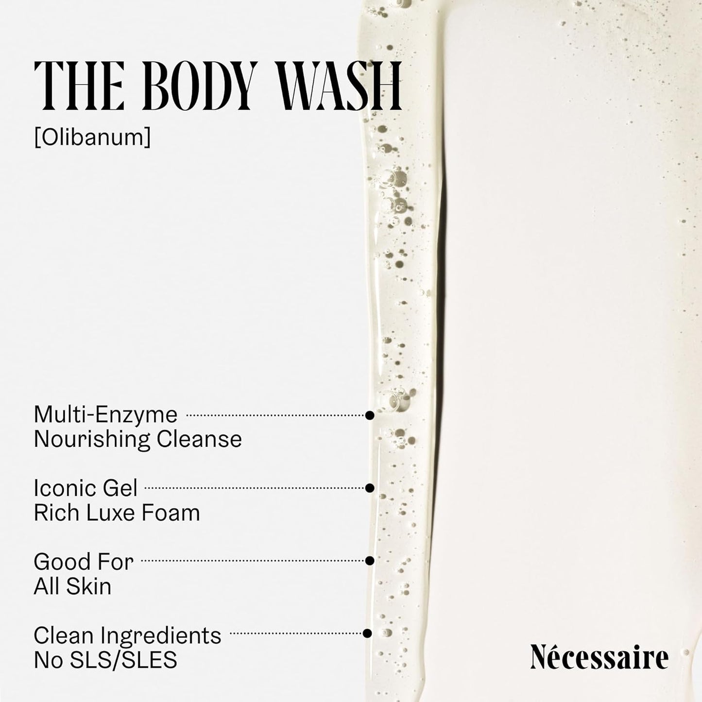 Nécessaire Body Essentials Set – Travel-Size Body Wash, Body Lotion + Deodorant | For Women + Men | Dermatologist-Tested. Hypoallergenic | Aluminum-Free Deodorant (Olibanum)
