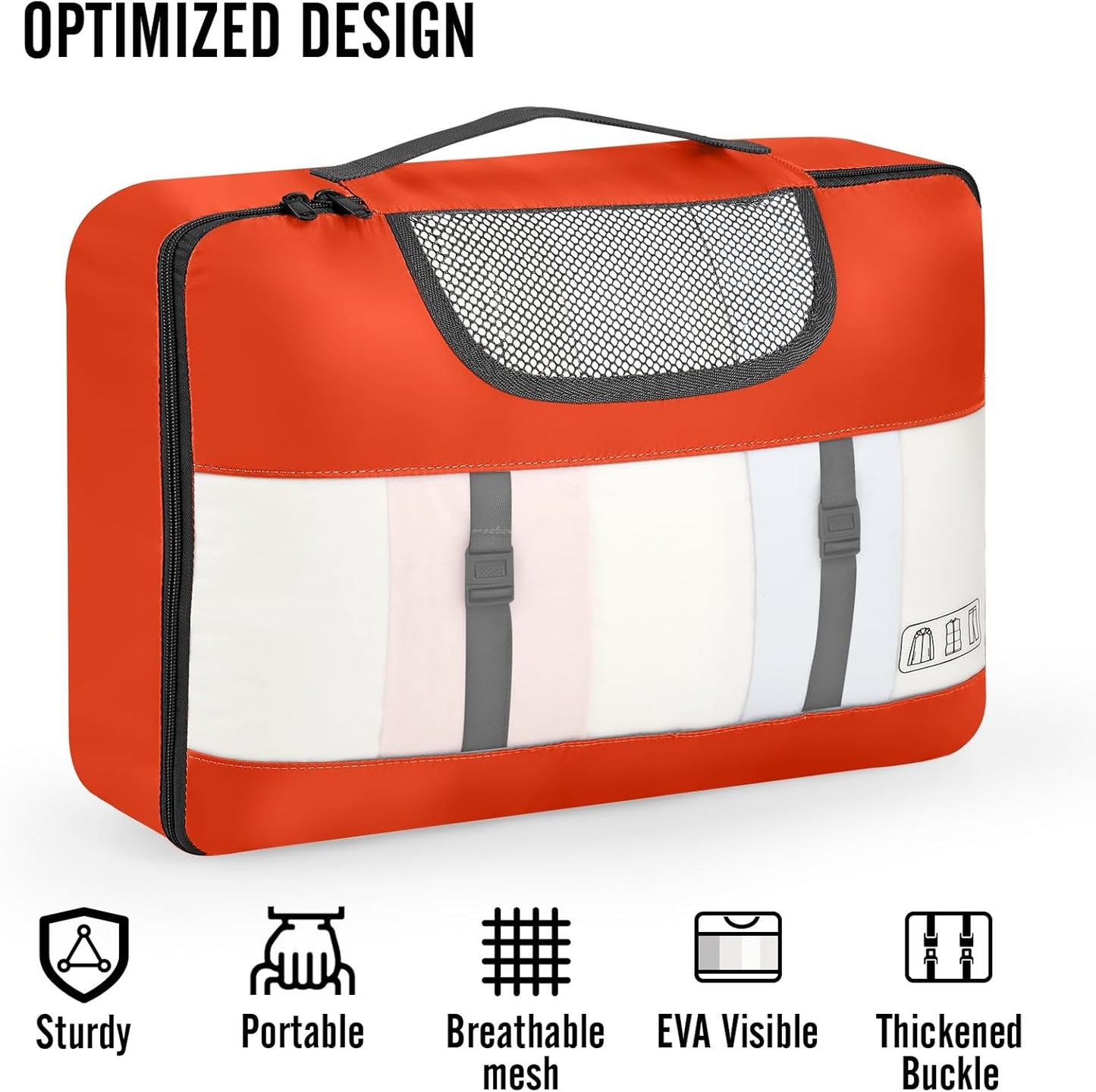 Veken 10 Set Packing Cubes for Travel Essential, Suitcase Organizer Bags in 4 Sizes, Carry-On Luggage Accessories with Large Laundry & Hanging Toiletry Bag, Must-Have for Airplane, Road Trip & Camping