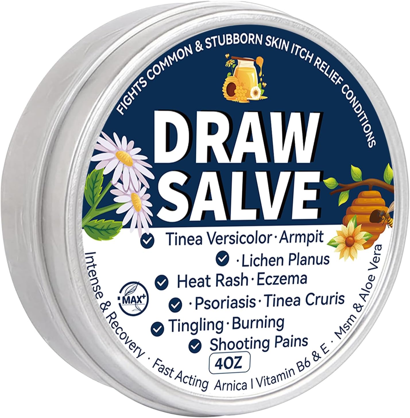 Manuka Honey Tea Tree Cream, Scaling Max Strength Soothing Ointment, Foot Care, Jock Itch, Ringworm, Foot Odour, Dry Cracked Heels, Athlete's Foot Treatment, itching, Burning, Cracking