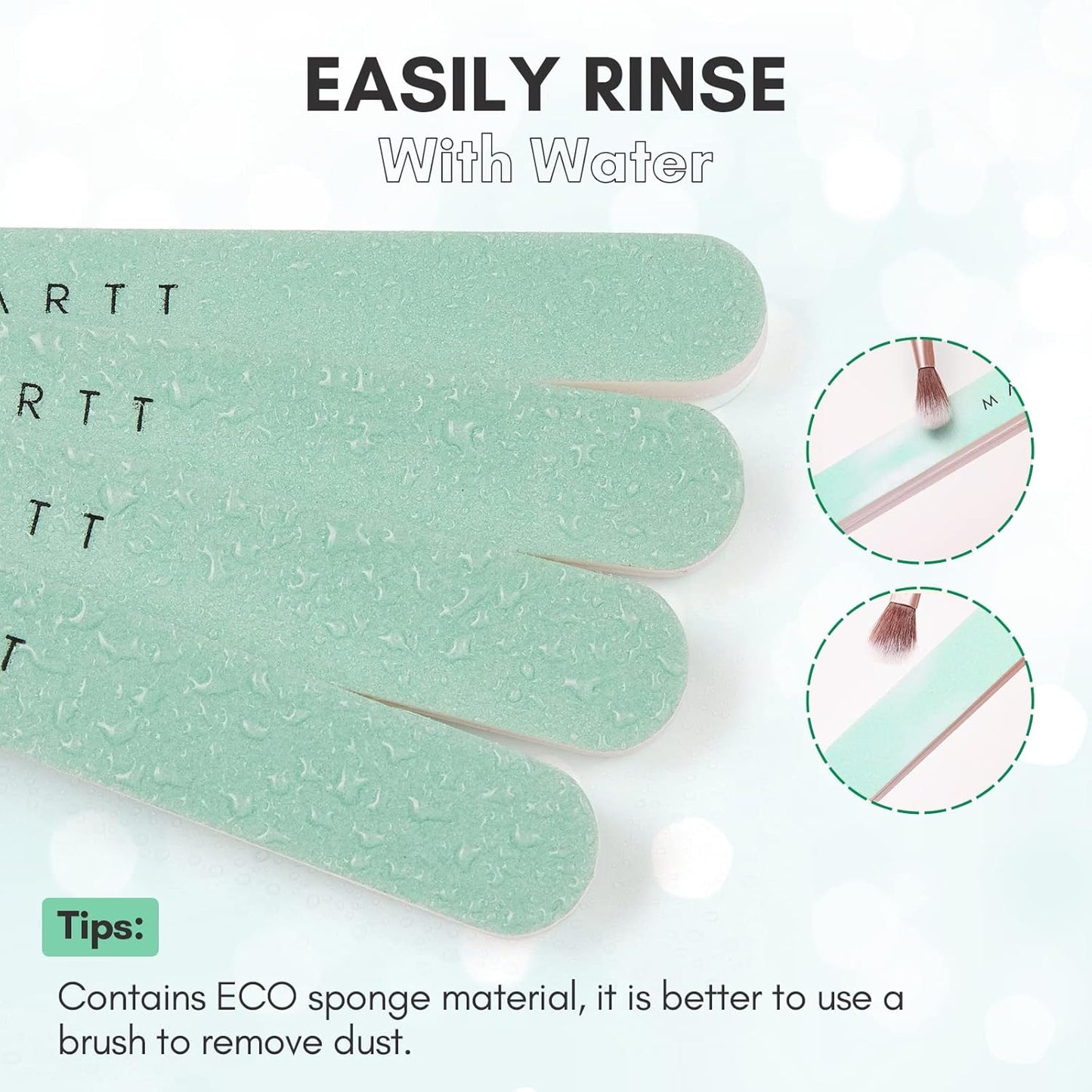 Makartt Nail Buffer: 400/6000 Grit Extra Fine Buffer Nail File, Nail Buffer and Shine Kit for Natural & Acrylic Fingernail, Easy to Hold, Green White, 10 Pcs