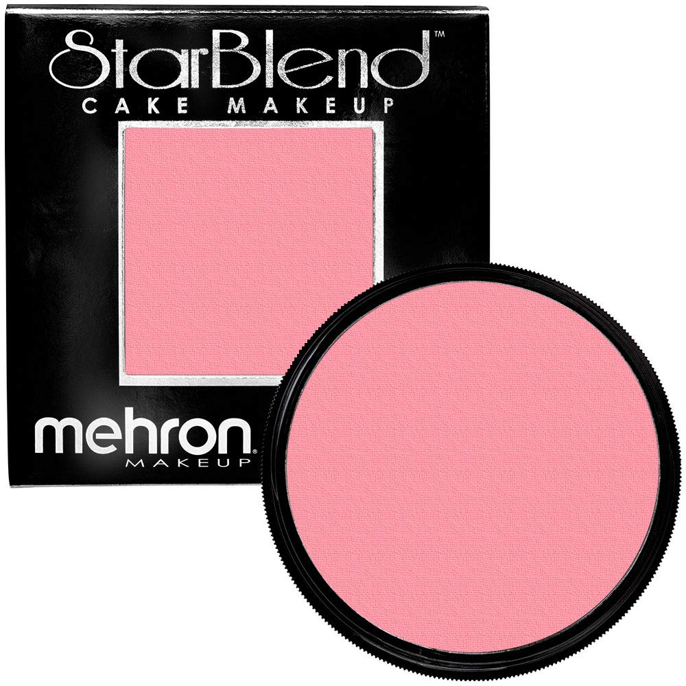 Mehron Makeup StarBlend Cake Makeup | Wet/Dry Pressed Powder | Powder Foundation | Pink Face Paint & Body Paint 2 oz (56g)