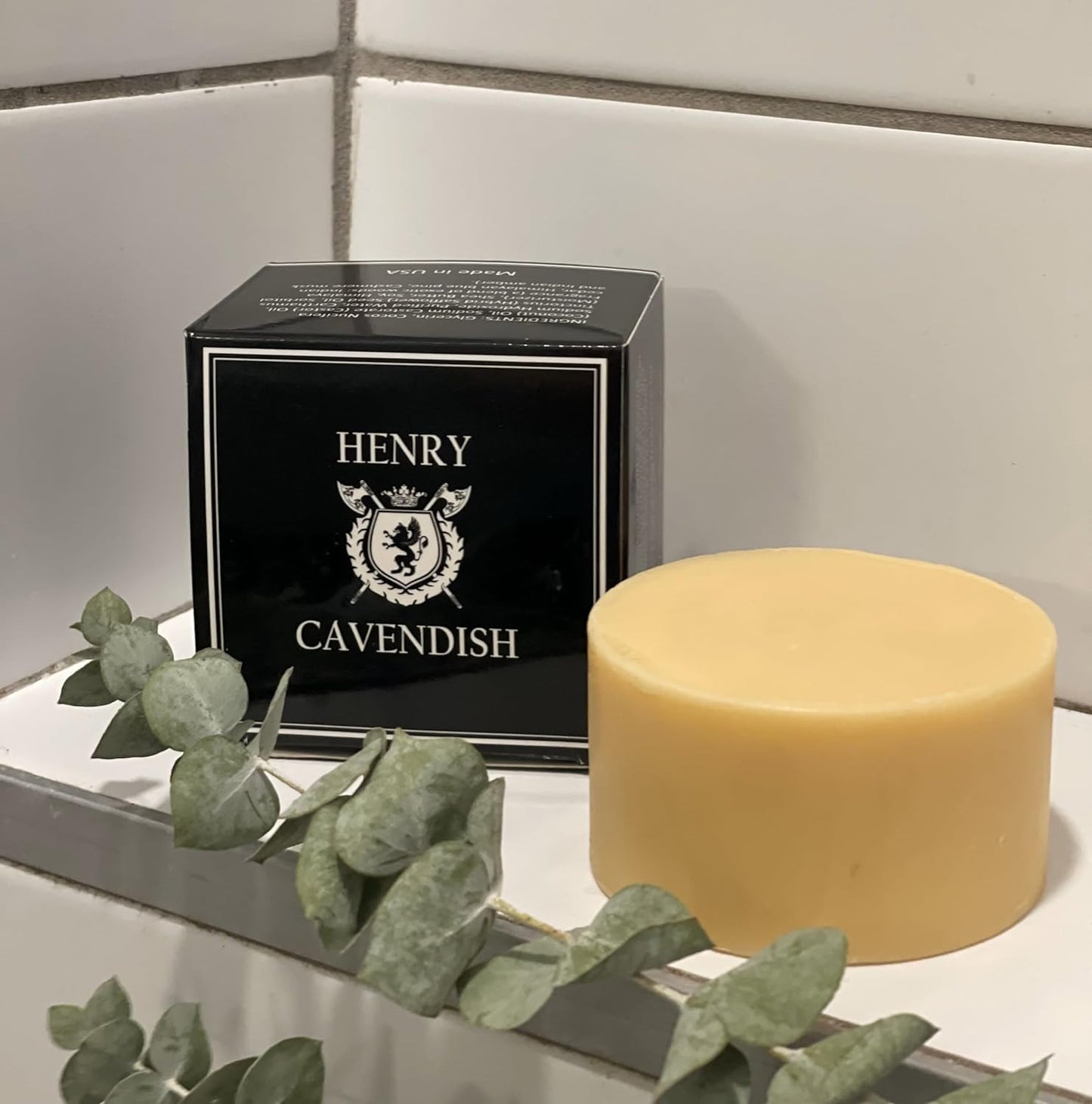 Henry Cavendish Himalaya Shaving Soap with Shea Butter & Coconut Oil. Long Lasting 4 oz Puck Refill. Mens Shave Soap. All Natural. Rich Lather, Smooth Comfortable Shave. For Ladies and Gentlemen.