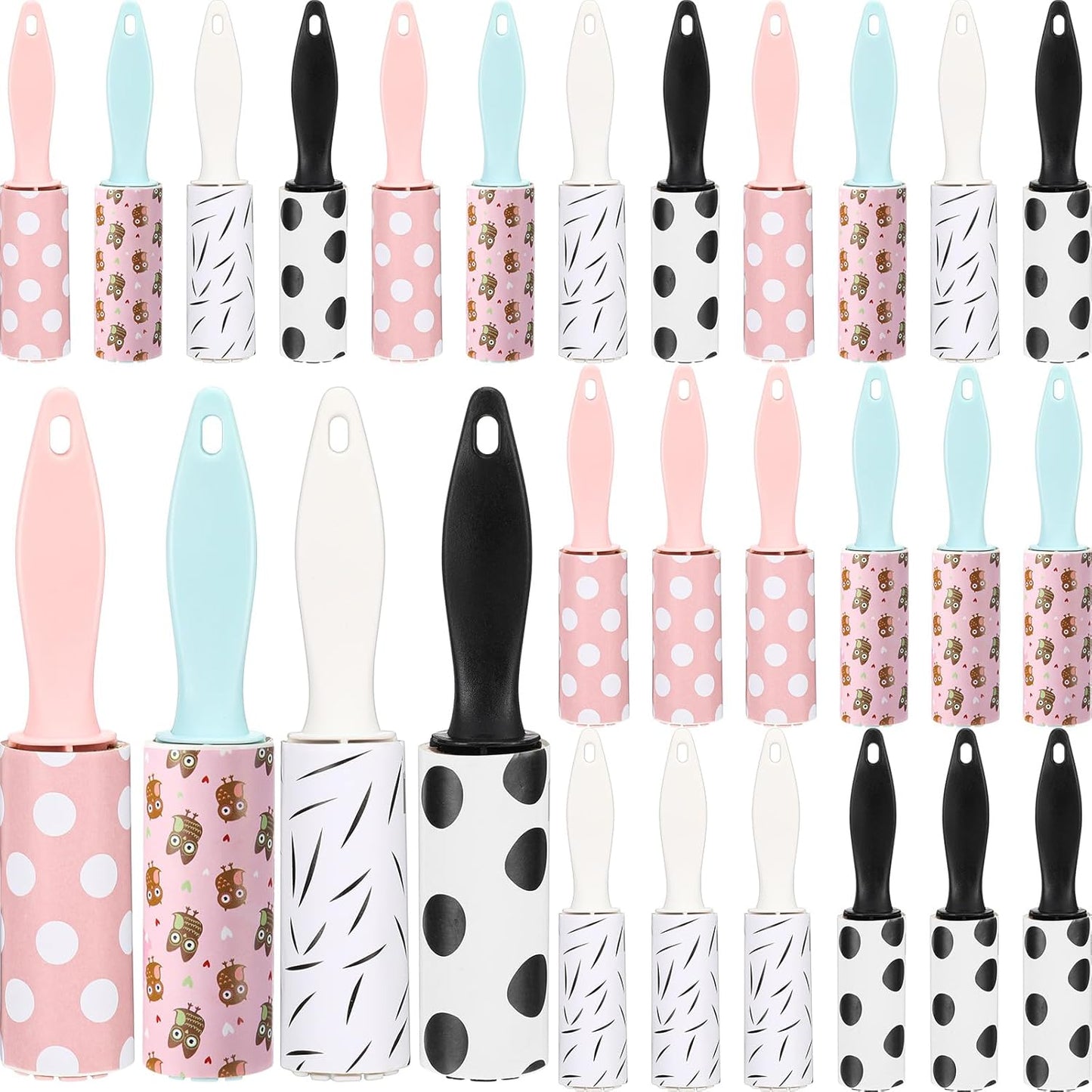 Hushee 36 Pcs Mini Lint Rollers for Pet Travel Size Clothes Roller Hair Lint Removers Sticky Tool for Clothes, Gift Bags, Pet Hair Removal