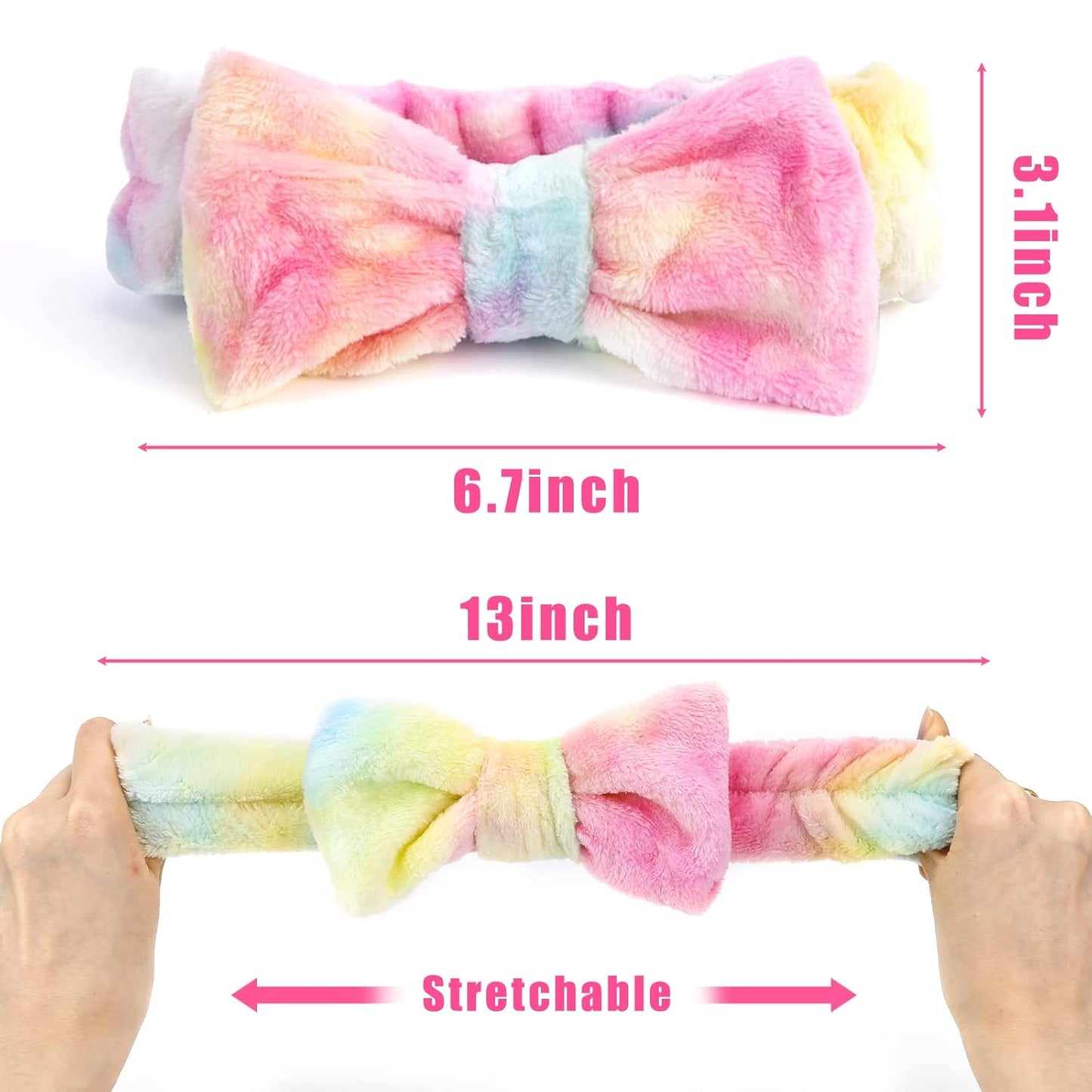 Shindel 8PCS Spa Headbands Set, Makeup Skincare Headbands fo Washing Face, Ultra Soft Absorbent Beauty Hair Bands, for Women Teen Girls