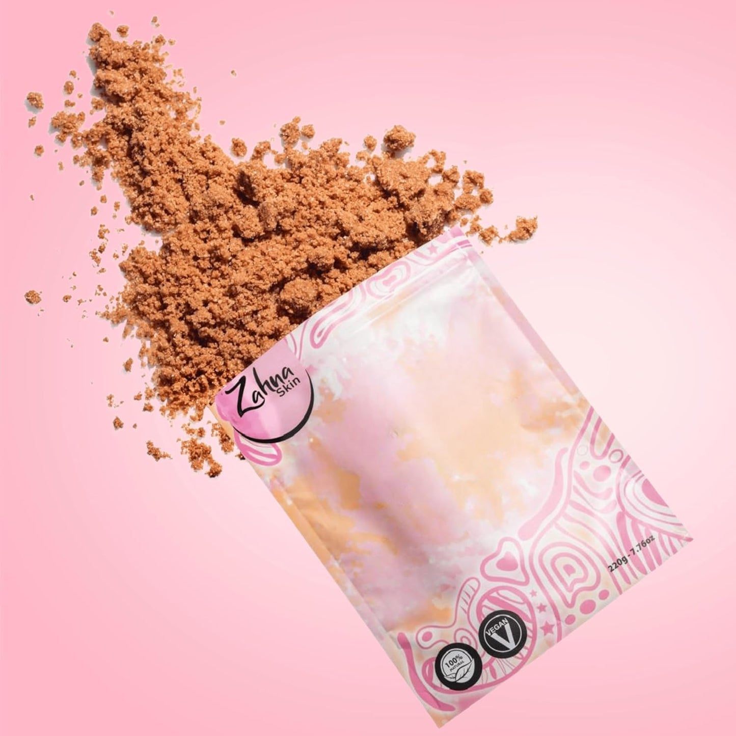 Pink Himalayan Exfoliating Body Scrub for Women – 100% Organic & Vegan, Salt Scrub Exfoliator for All Skin Types, Natural Body Exfoliating Scrub for Shower & Bath, Pink Salt Body Scrub