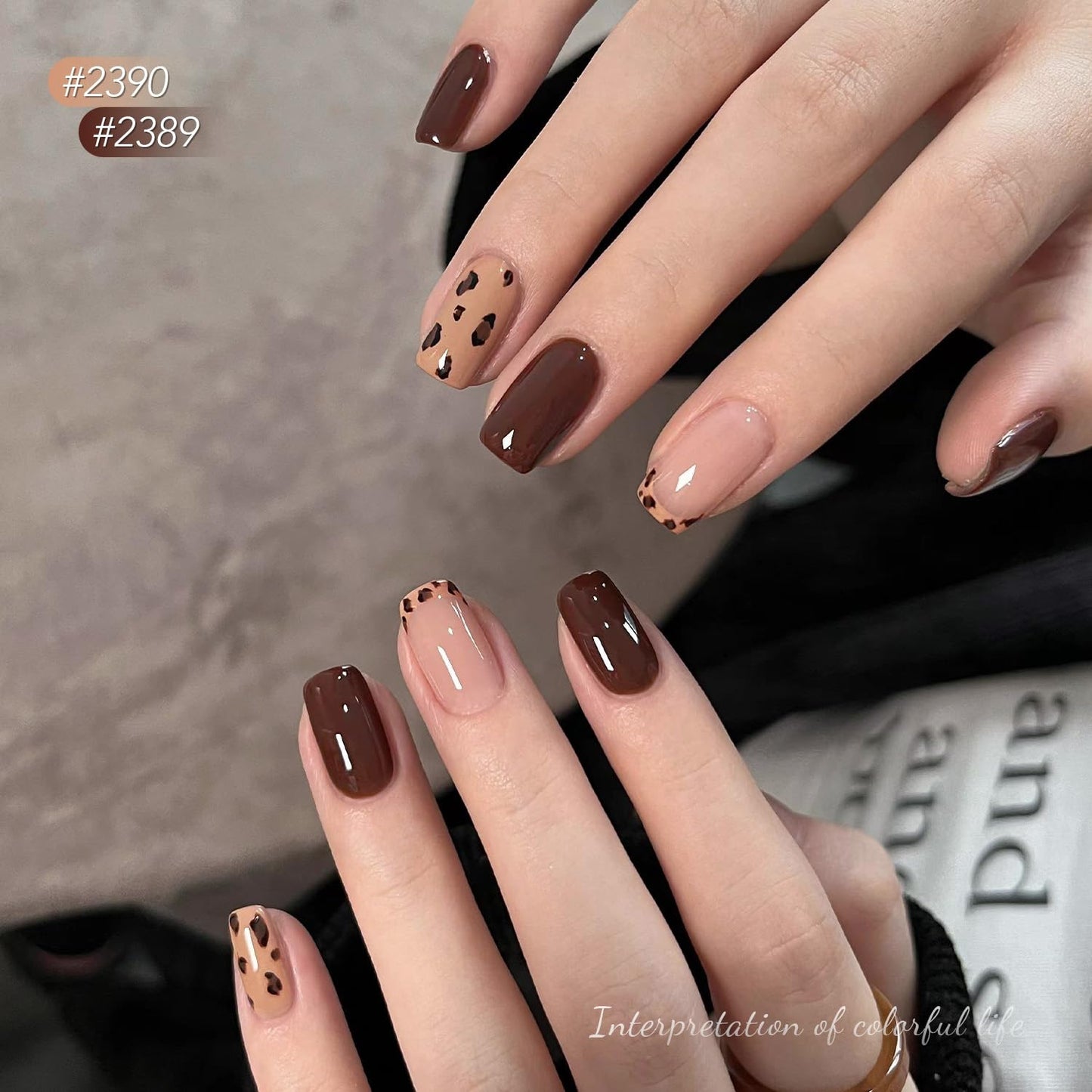 GAOY Gel Nail Polish, Brown Caramel Nude Red Gel Polish Kit for Salon Manicure and Nail Art DIY at Home