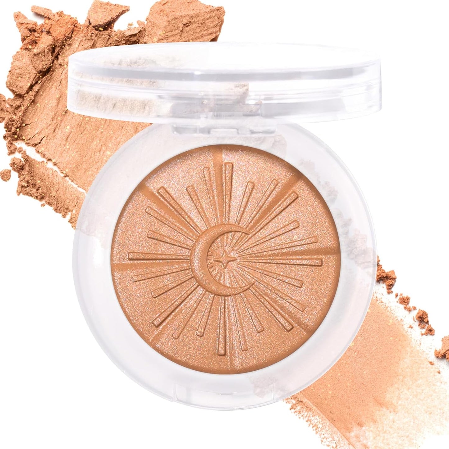 UCANBE Glow Bronzer, Long-Lasting Baked Shimmer Bronzing Powder - 03 Sunkissed Bronzer, Lightweight & Buildable Sun-kissed Satin Finish, Luminous Contour for Face, Cheeks, and Body