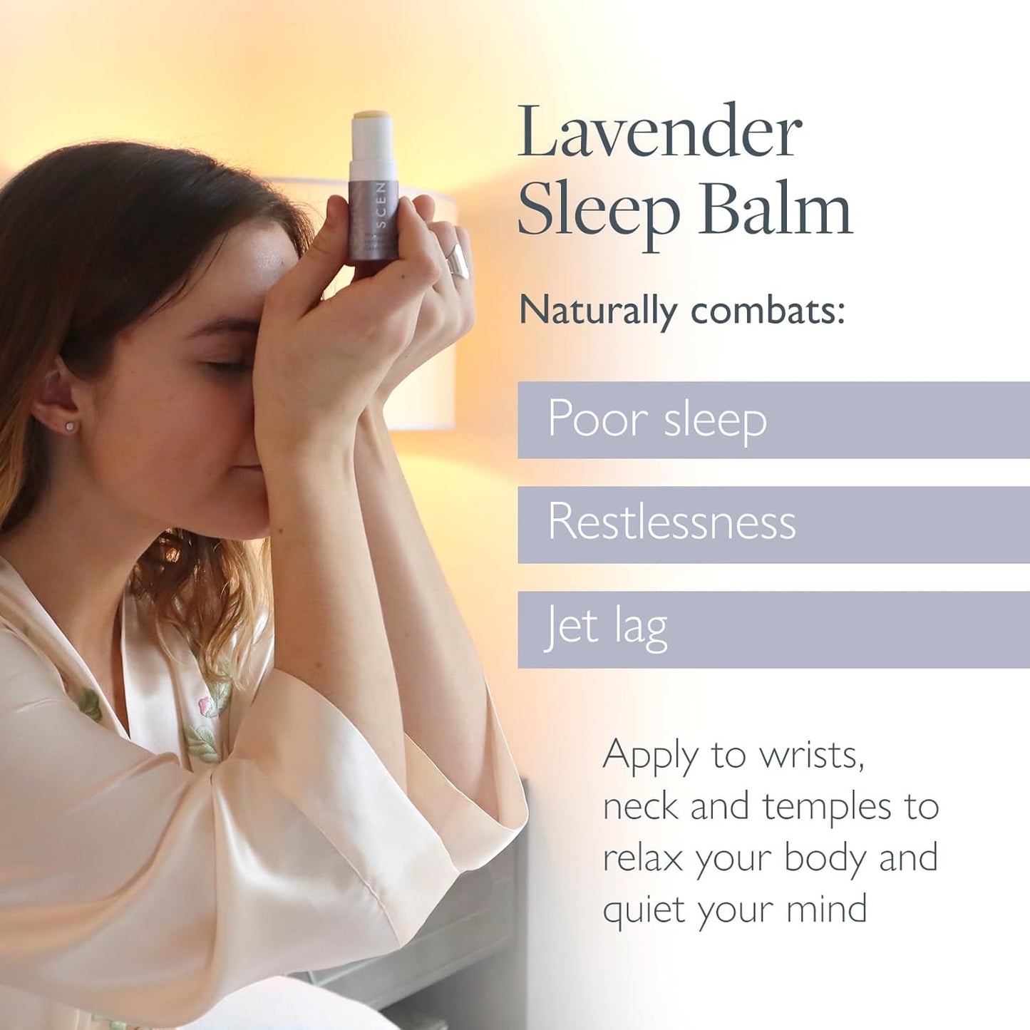 Scentered Sleep Well Balm – Aromatherapy Sleepstick with Lavender & Chamomile – Natural Sleep Aid Essential Oil Roll On – Relaxation Gifts for Women to Help Sleeping
