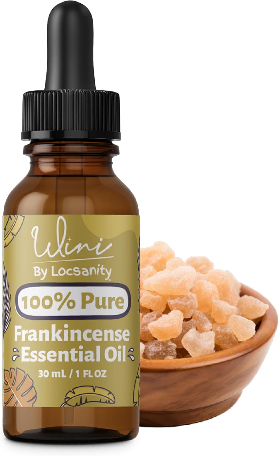 Wini by Locsanity Frankincense Essential Oil with Glass Dropper | 100% Pure & Natural Frankincense Diffuser Oil | Premium Grade Essential Oils for Skin Care, Aromatherapy, Hair & Scalp, Massage | 30ml
