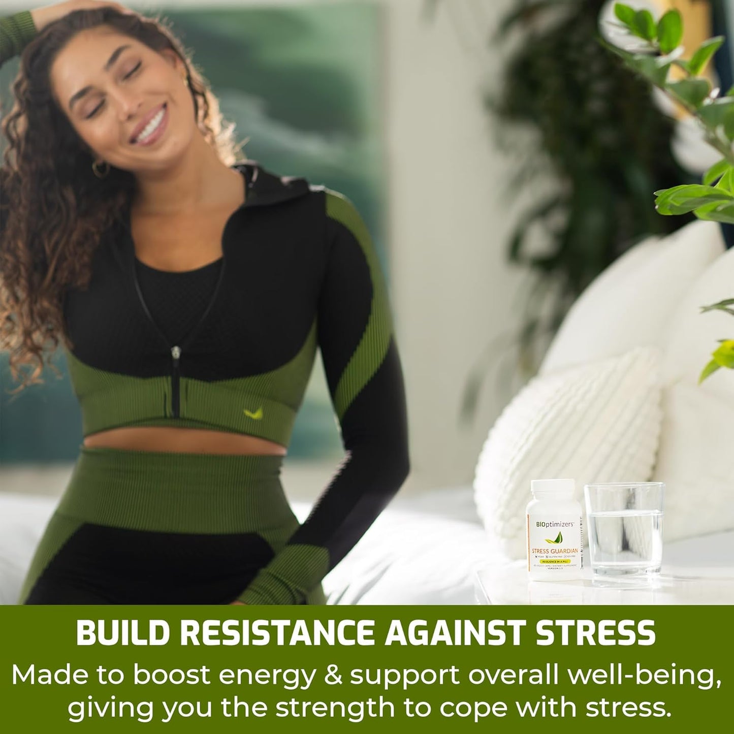 BIOptimizers Stress Guardian – Stress Relief Capsule – Rest Support Management - 45 Capsules