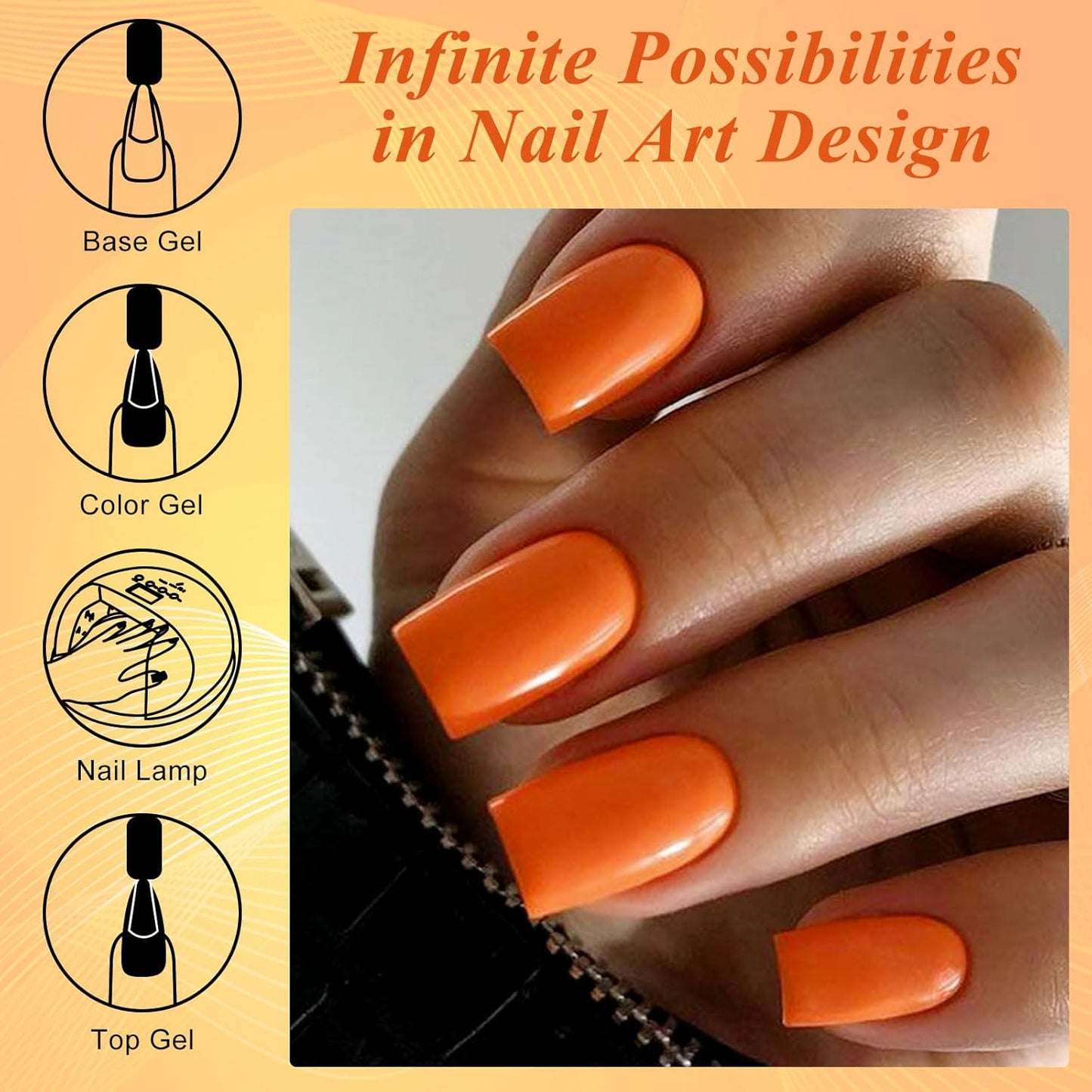 MEET ACROSS 9 Colors Gel Nail Polish + 3PCS Function Gel Nail Polish Kit,Fashion Nail Art Set Design Gifts for Women Manicure Salon (SET22, 12pcs)