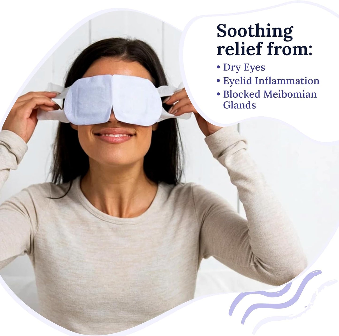 Rest: Self Heating Warm Compress for Dry Eyes | Heated Eye Mask for Fast Relief | No Microwave or Washcloth Needed | Travel Ready | 30 Count