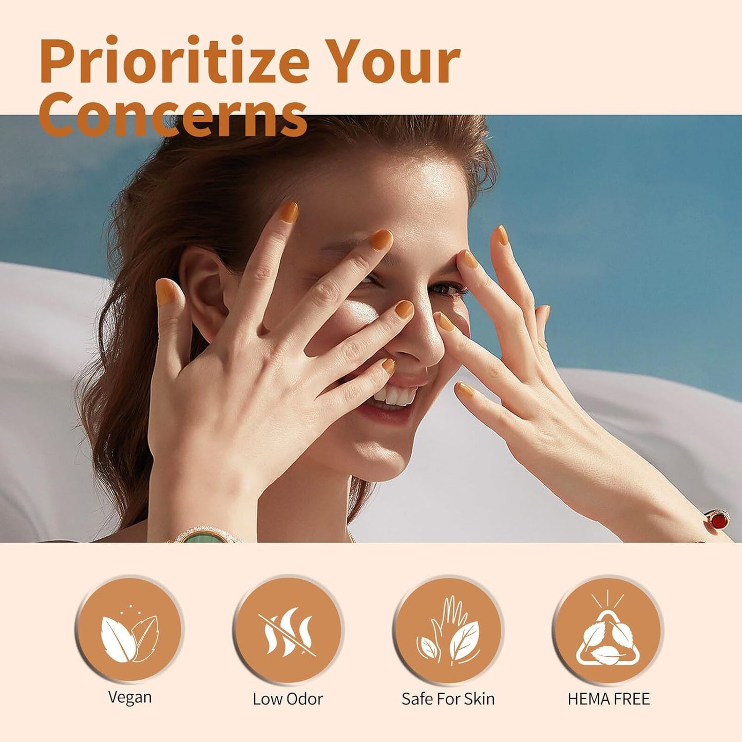 CANNI 6 Colors 9 ML Hema-Free Brown Gel Nail Polish Set, Dark Chocolate Brown Gel Polish Kit Fall Light Colors, Soak Off LED Nail Gel Manicure Kit DIY at Home Salon Gifts