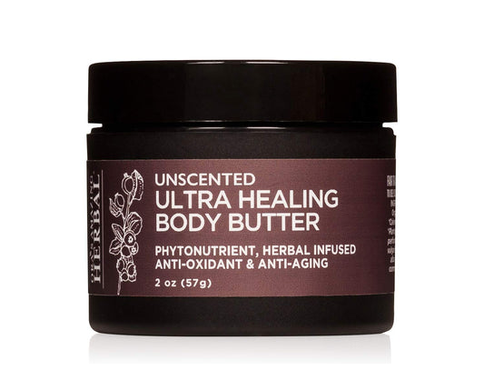 Ultra Healing Body Butter, Cream for Eczema and Dry Skin, Fragrance Free Body Butter, Hand Cream for Dry Cracked Hands, Unscented Hand Cream, Skin Repair Cream, 2 Oz Travel Size, Made in the USA