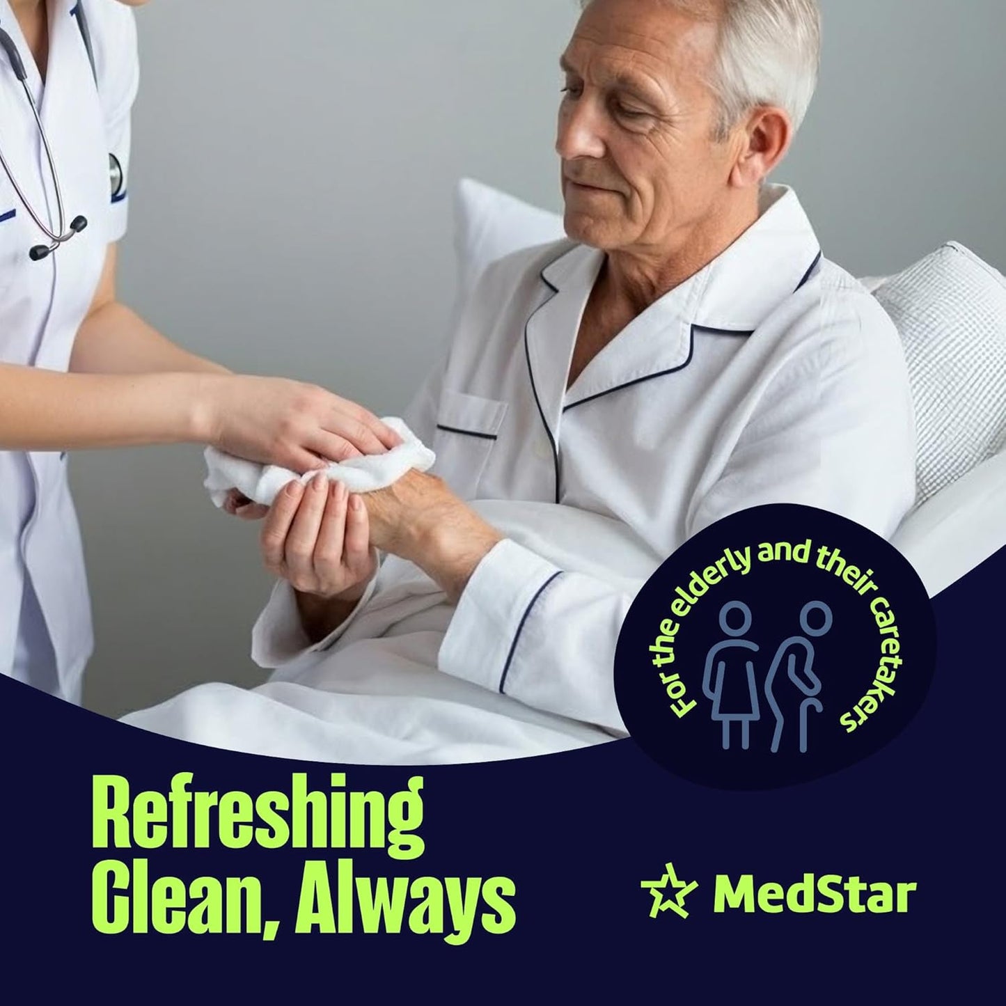 Adult Wipes Extra Large - Thicker Disposable Washcloths for Elderly Care & Shower Alternative - Fragrance-Free with Flip-To (8 Pack XXL)