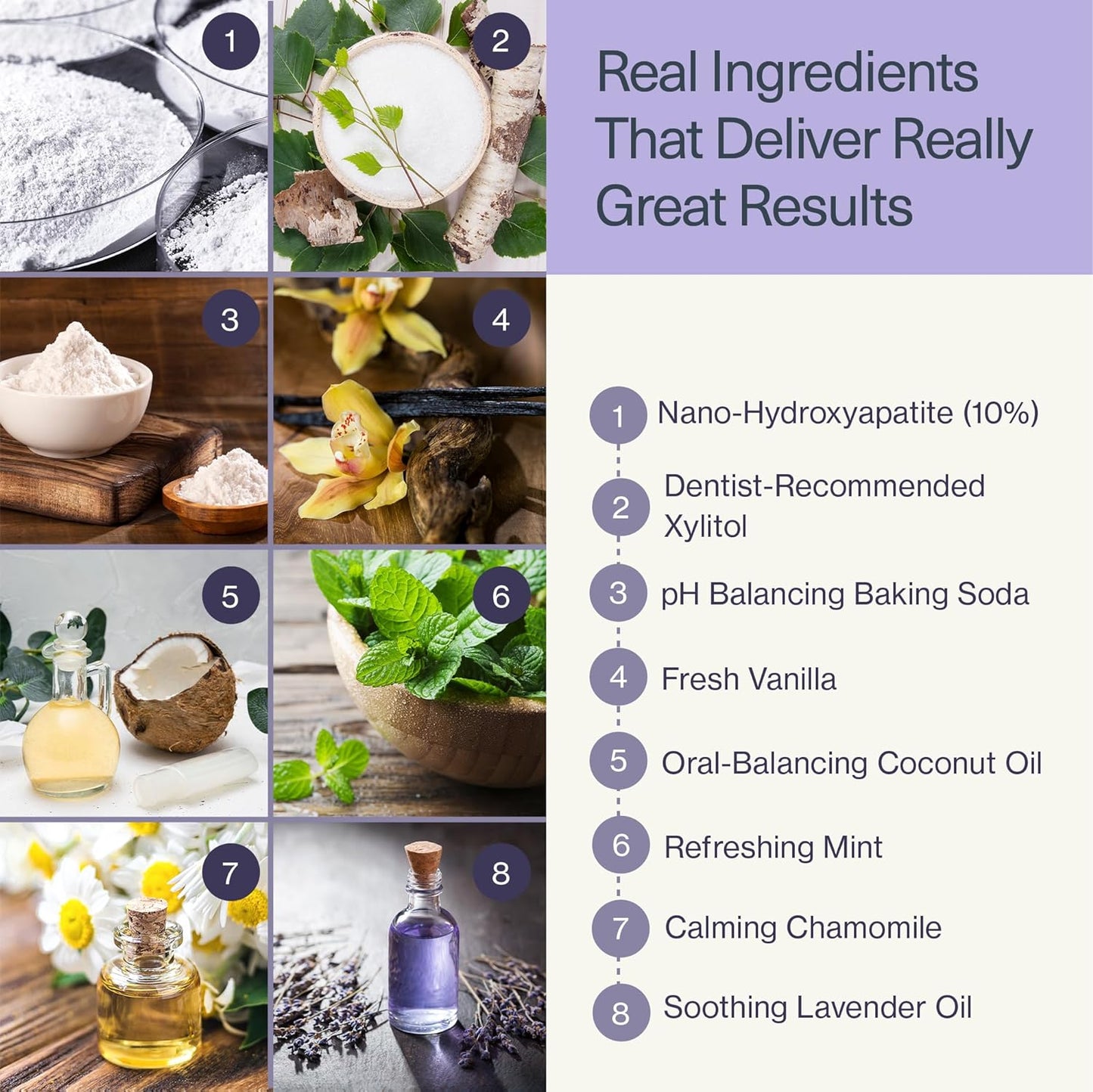 Elims Nano Hydroxyapatite Toothpaste – Fluoride-Free, Xylitol Remineralizing, Whitening Toothpaste for Sensitive Teeth, SLS-Free, Lavender Vanilla Mint Favlor for Adults & Kids, 4oz