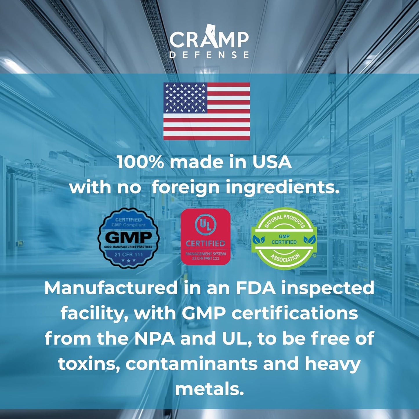 Cramp Defense® for Leg Cramps & Muscle Cramps Relief (During The Day & at Night.) Magnesium Supplement Made in USA. 3-6 Month Supply per Bottle. Contains Truemag® for Max Absorption. 1+ Million Sold.