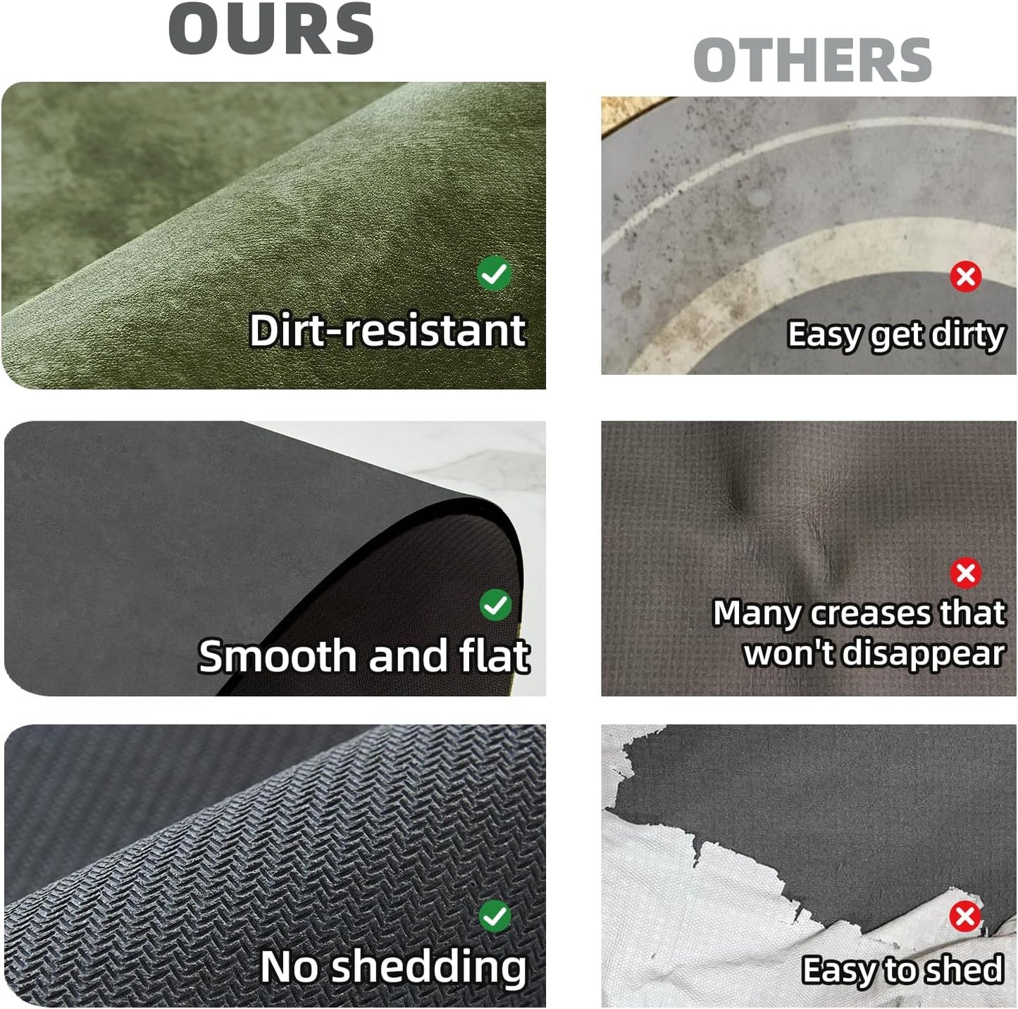 Bathroom Mat Quick Dry, Bathroom Rugs Non Slip Washable Thin Absorbent Bath Mat Fits Under Door Bathroom Floor Mat Perfect for Bath, Shower, or Sink 12"x12" Sage Green