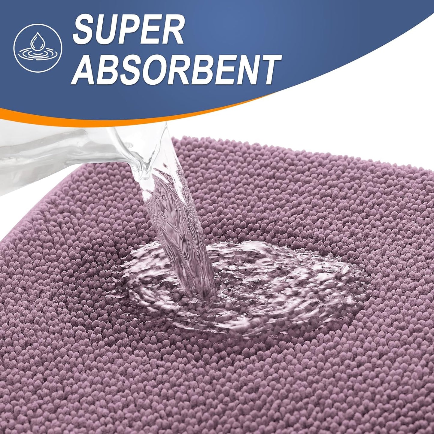 OLANLY Thick Memory Foam Bath Mat Rug 30x20, Extra Soft Absorbent Bathroom Rug, Quick Dry Bath Mats, Non-Slip, Machine Washable Carpet for Bathroom, Tub and Shower, Home Decor Accessories, Deep Plum