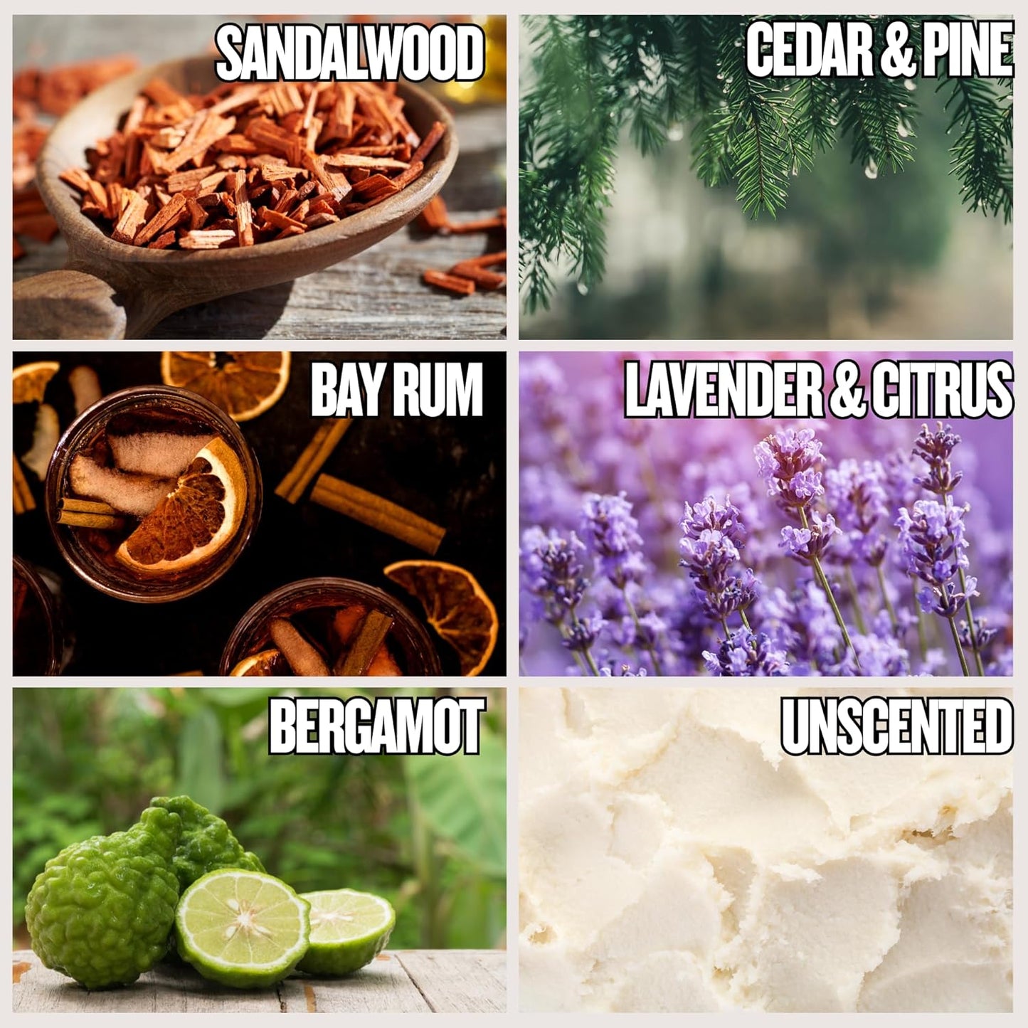 GBS Men's Shaving Soap 97% All Natural Enriched With Shea Butter and Glycerin, Creates Rich Lather Form (6 Pack Variety)