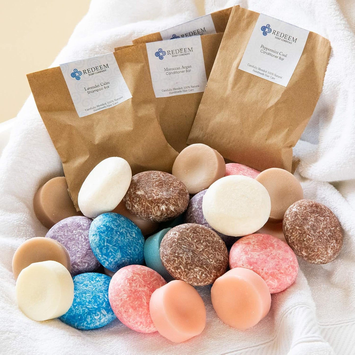 Redeem Soap Company Bergamot & Fresh Citrus Shampoo Bar, Made in the USA, 3 oz Shampoo Bar, Zero Waste, No Plastic, SLS Free, Paraben Free