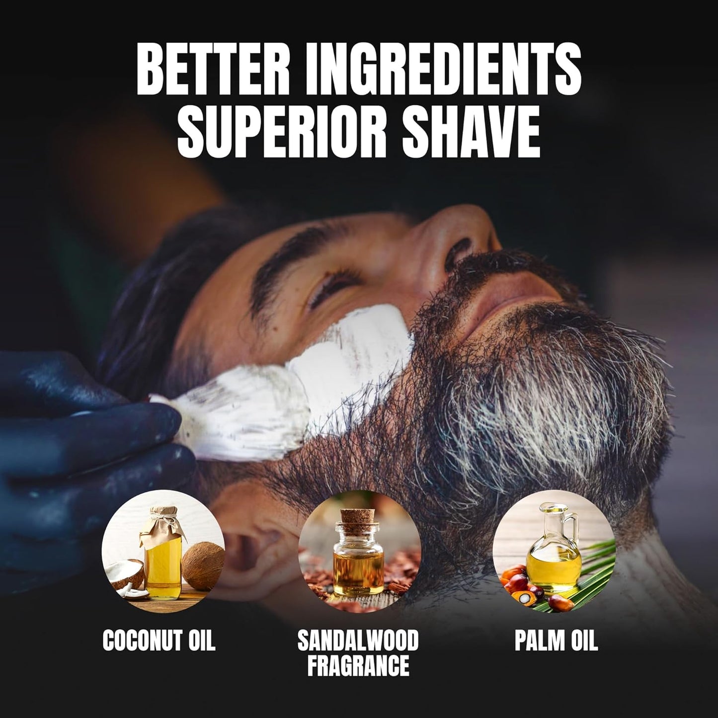 Sandalwood Shaving Soap for Men - Creates the Perfect Lather - Ideal for Smooth Shaves - Moisturizes and Protects - Elevate Your Grooming with this Classic Shave Essential (2.25 oz)