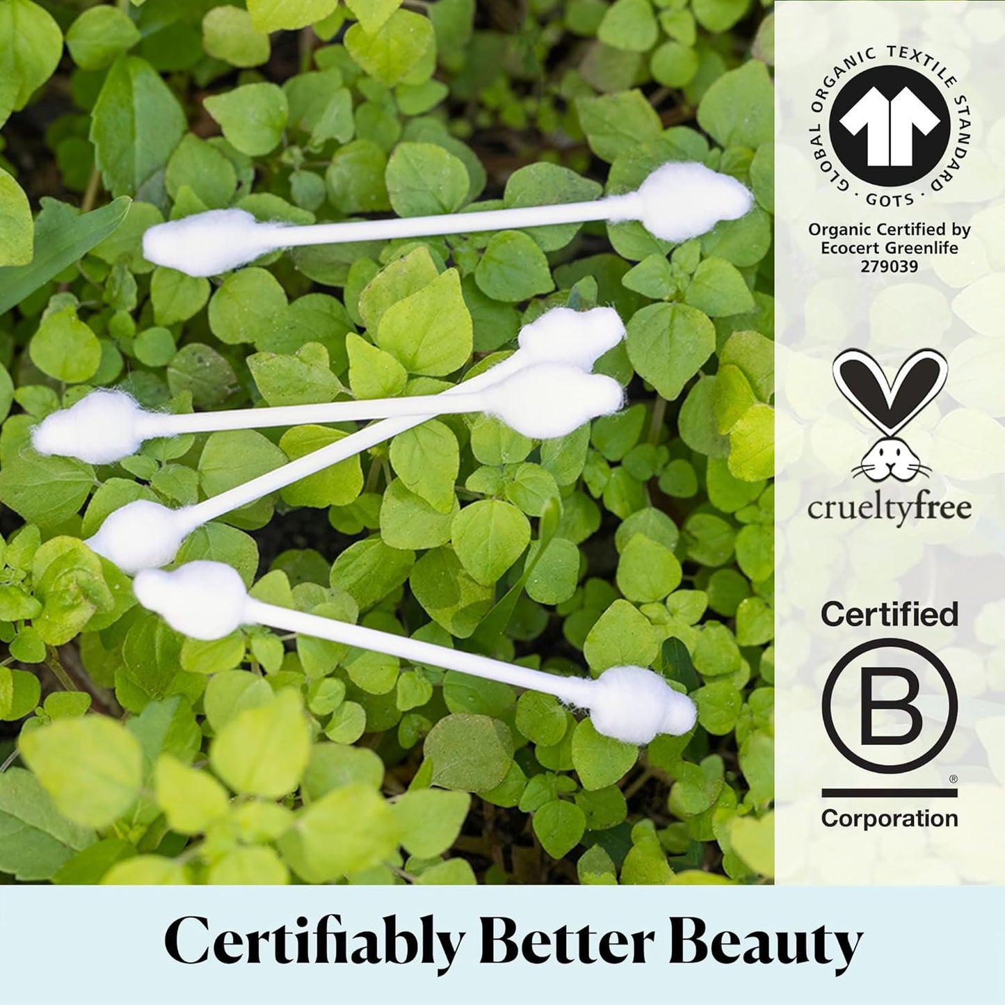 Sky Organics - Organic Baby Cotton Swabs, 180 ct. - Ultra Soft Baby Safe Tips - Strong & Durable - Hypoallergenic - Chlorine Free - Natural, Vegan & Cruelty Free - Skin Care & Baby Care