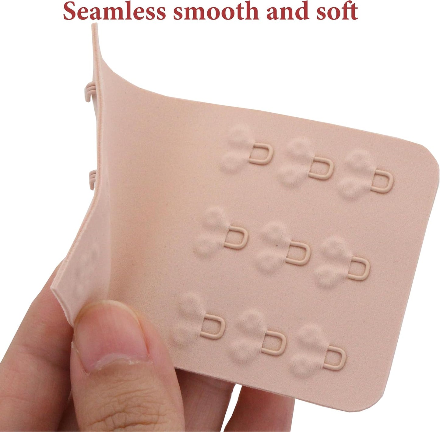 SAMGU Women's Soft Bra Extender 2 Hook / 3 Hooks / 4 Hooks Seamless Comfortable Bra Strap Extender Extension