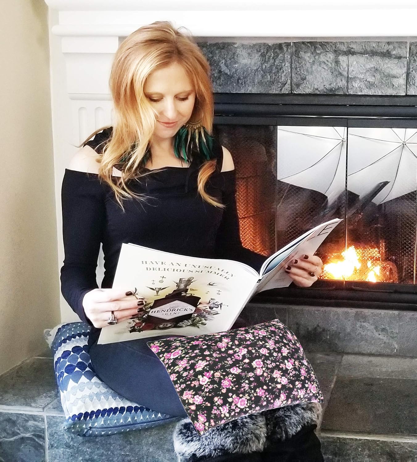 Liberty21 Heating Pad Corn Filled. Natural Heat Therapy for Lower Back, Neck, Shoulders, Cramps. Pain and Stress Relief Heated Wrap. (Vivid)