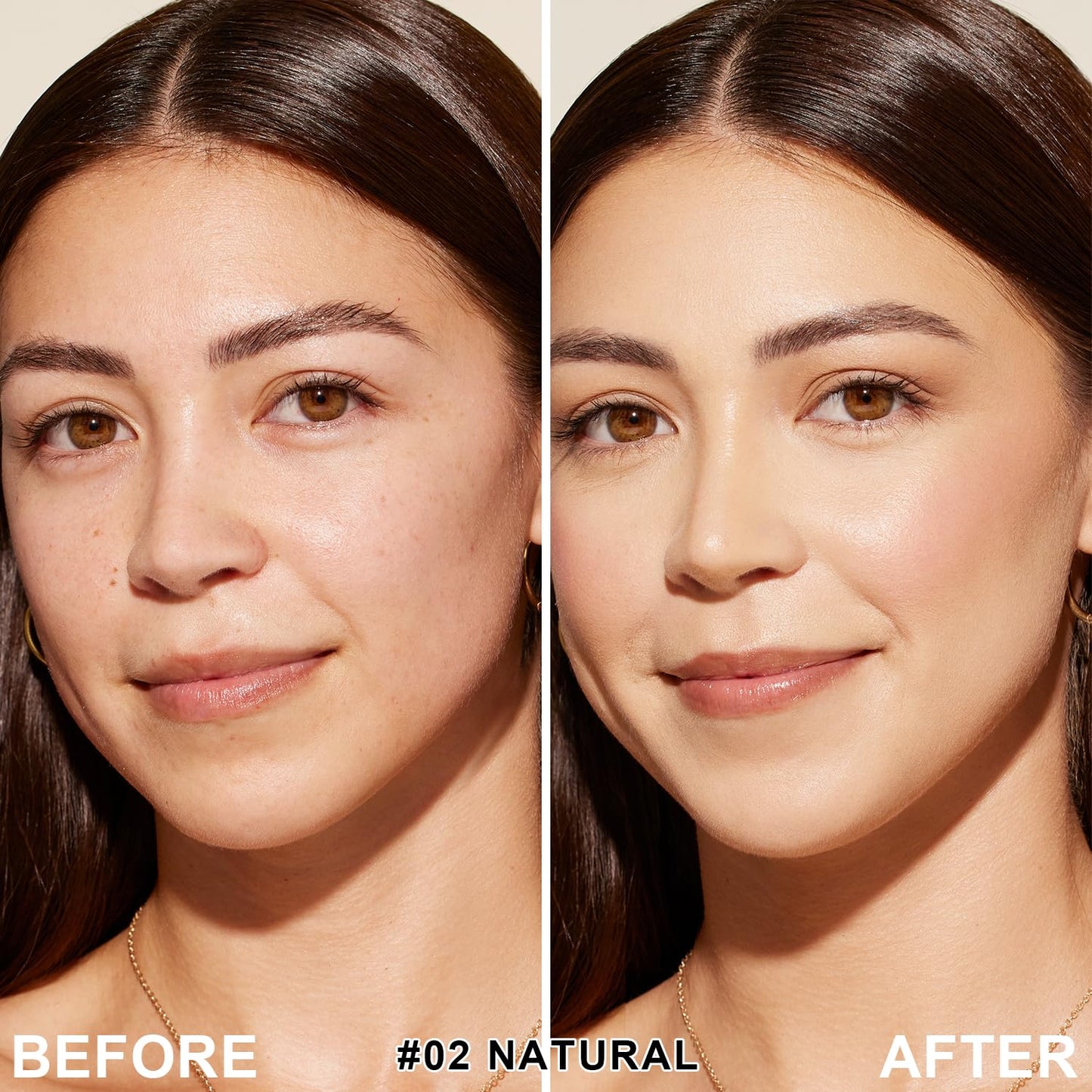 Mushroom Head Air Cushion BB Cream CC Cream Moisturizing Liquid Foundation, Concealer - Lasting Makeup Base for Even Skin Tone (#02 Natural)