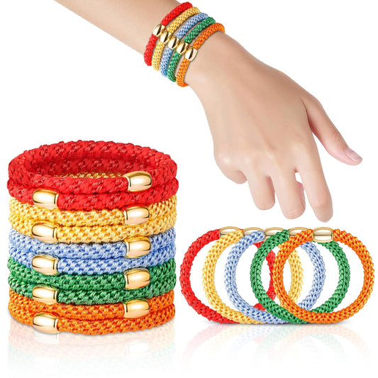 Hair Ties No Damage - 10PCS Ponytail Holders - Elastic Hair Ties for Thick Hair - Braided Hair Bands for Women Girls's Hair - Neon