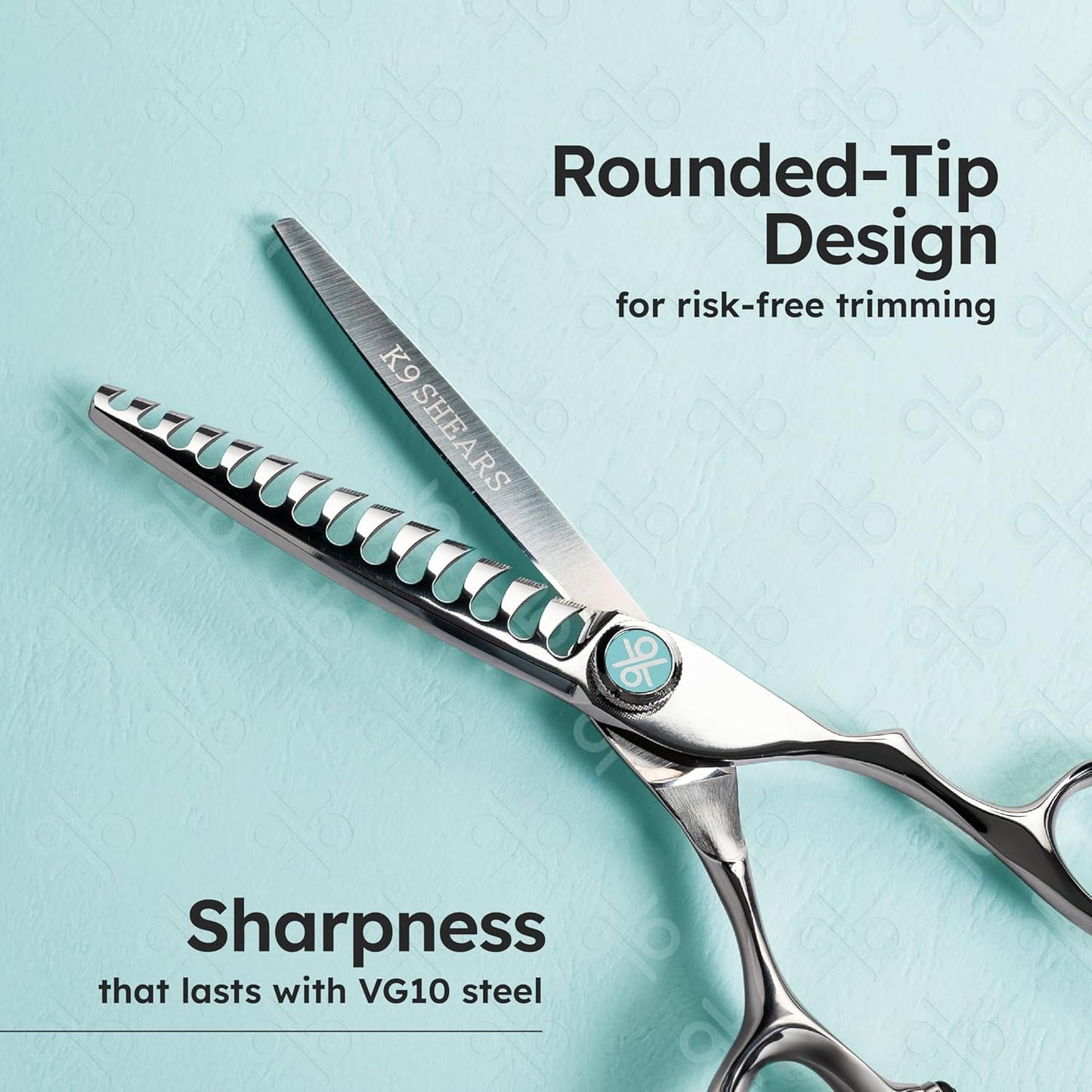 K9 6" Professional Thinning Shears for Hair Cutting – Removing Large Sections of Hair Effortlessly, Leaving No Marks, Barber Shears with Premium VG10 Steel, Lightweight, Razor-Sharp, Thinning Rate 50%