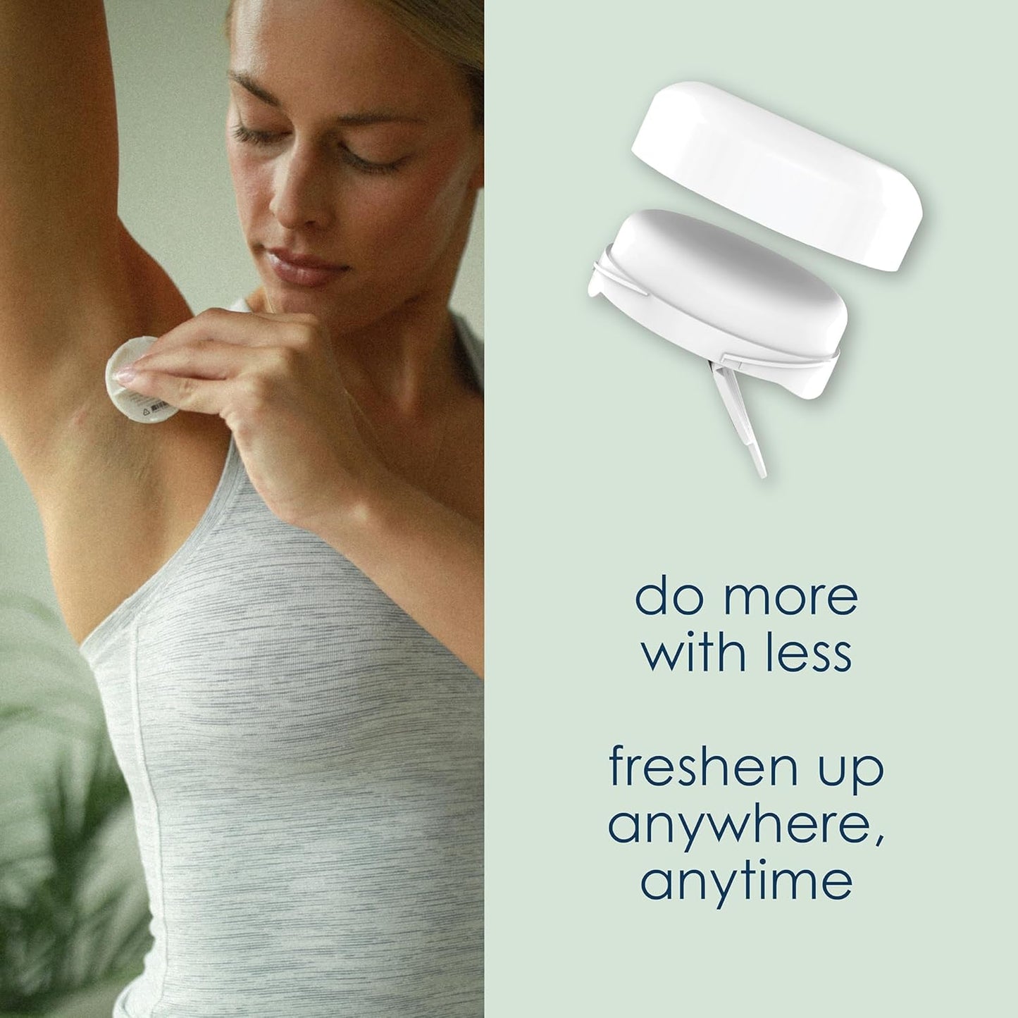 Tini Naturals Deodorant, Travel Size Aluminum Free Deodorant for Women & Men with Coconut Oil and Shea Butter, 0.4 oz Each (4 Pack), Spring Meadow Scent