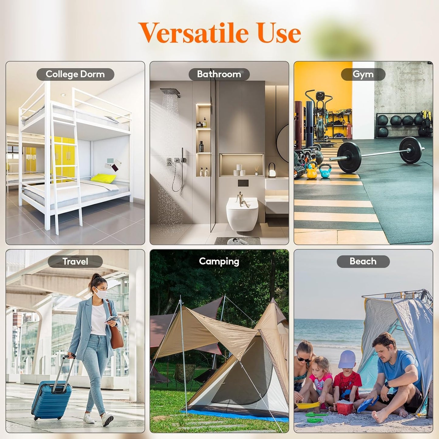 Lifewit Mesh Shower Caddy Freestanding Portable Shower Tote Bag for College Dorm, Bathroom, Gym, Travel, Quick Dry Hanging Organizer with 7 Storage Pockets for Toiletry Essentials, Grey