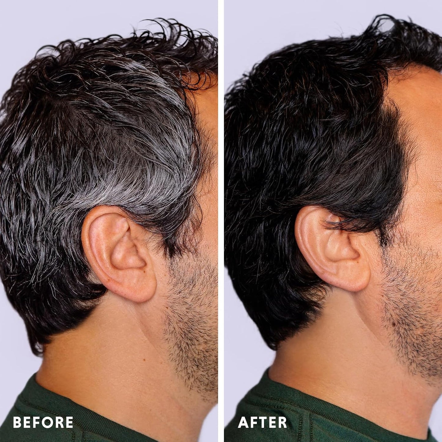 Hair & Beard Color for Full Gray Coverage 2 pack - Light Ash Brown - Ammonia-Free Complete Men’s At-home Beard & Hair Dye Kit, Professional-grade Permanent Hair Color (6.1)