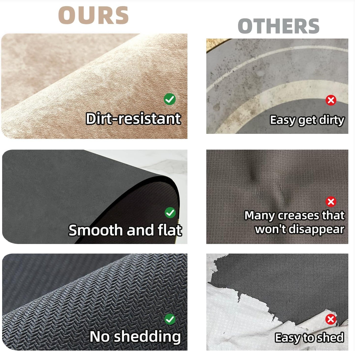 Bath Mat, Bathroom Rugs Non Slip Washable Thin Absorbent Quick Dry Bath Mat Fits Under Door Bathroom Floor Mat Perfect for Bath, Shower, or Sink 20"x48" Beige