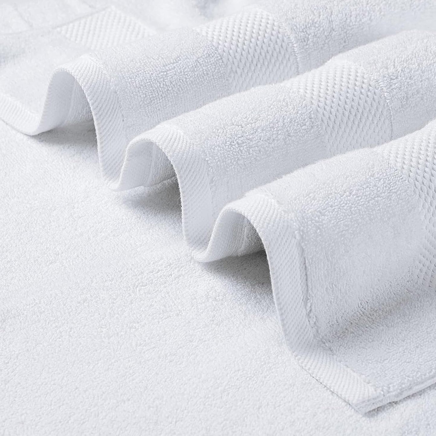 Delara 100% Organic Cotton Towels 650 GSM Plush Feather Touch Quick Dry Hand Towel, Pack of 6 GOTS Certified, Oeko-Tex Green Certified, Organic Cotton Hand Towel, 20"X30"