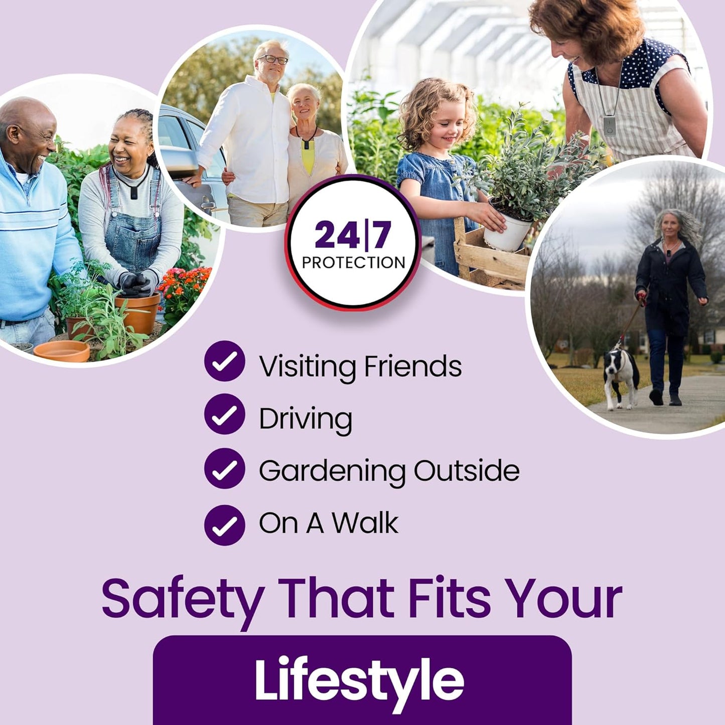 Medical Guardian MGMini | Medical Alert Device for Seniors | Water-Resistant, Emergency Call Button, 24/7 Monitoring, Step Counter, GPS Tracking | Monthly Subscription Required | Silver