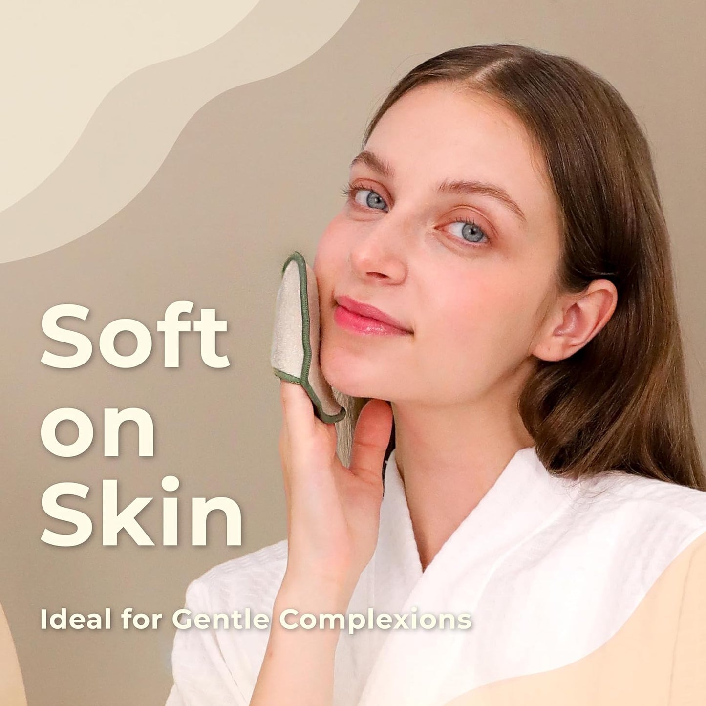 myHomeBody Reusable Makeup Remover Pads, Washable Ultra-Soft Facial Pads, Reusable Facial Cleansing Rounds - 12 Pack with Laundry Bag