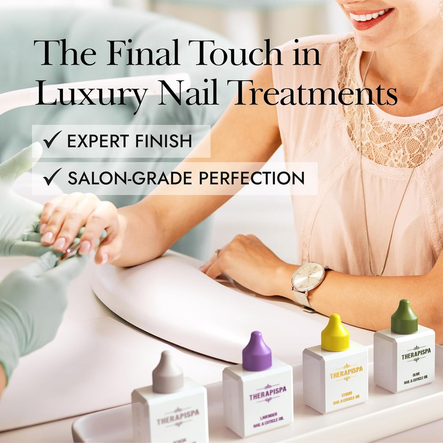 THERAPISPA Nail & Cuticle Oil with Avocado, Jojoba, Biotin & Vitamin E – Promotes Nail Growth, Strengthens & Repairs Dry, Brittle Nails & Cuticles (Acacia, 2.0 fl oz)