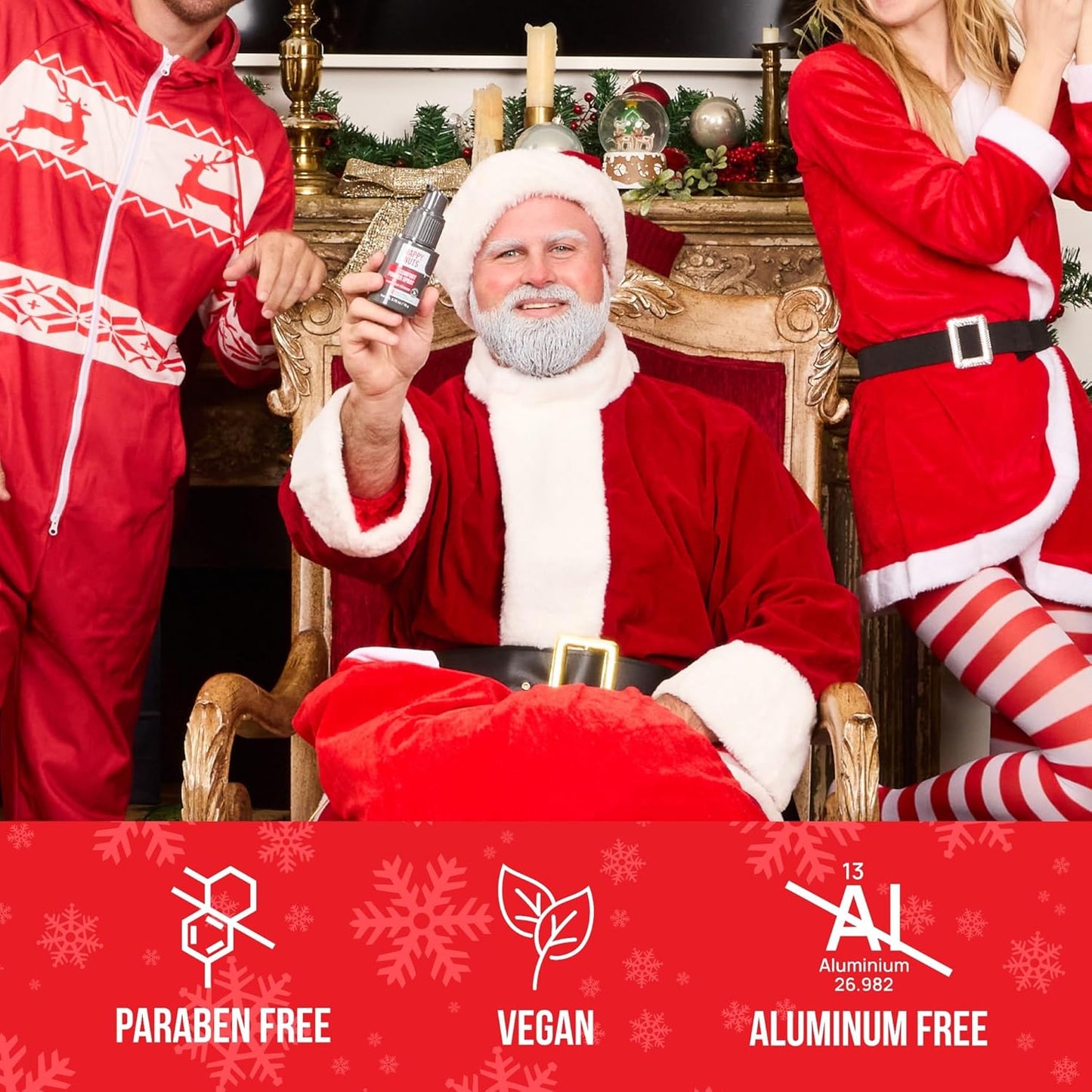 Happy Nuts Comfort Powder Spray: Anti-Chafing & Mens Deodorant, Aluminum-Free, Sweat and Odor Control for Jock Itch, Groin and Men's Private Parts (1 Pack, Fragrance-Free)