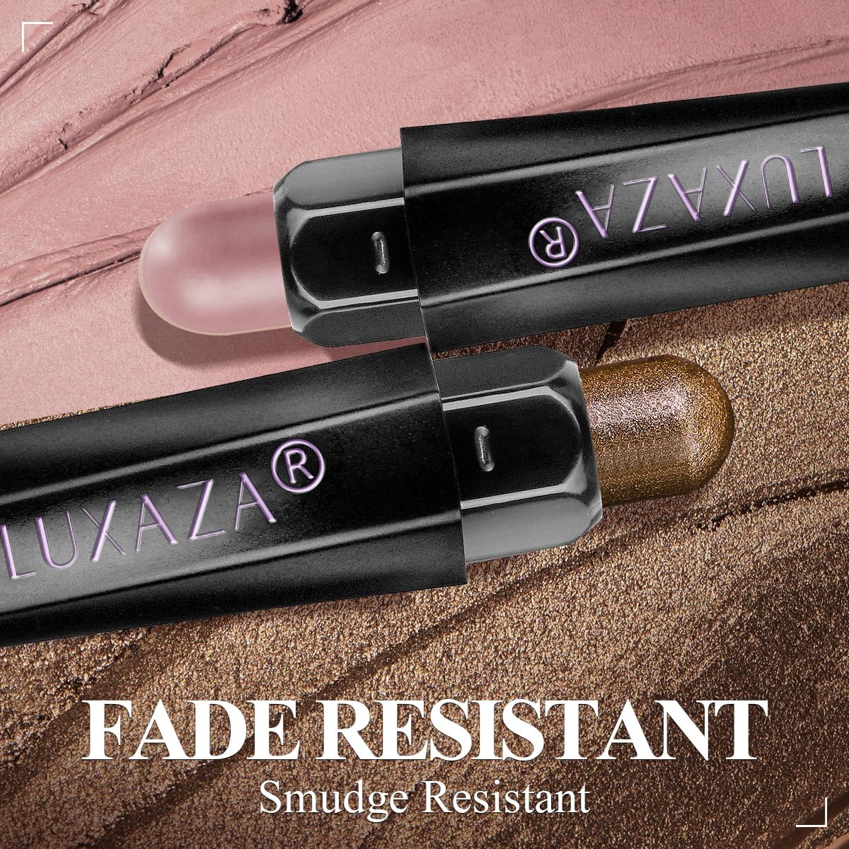 Neutral Eyeshadow Stick Makeup 6PCS Set, Brown Nude Metallic Shimmer Matte Cream Eye Shadow Palette Eyeliner Brightener Pencil Crayon, Halloween Makeup - BROWN CANYON