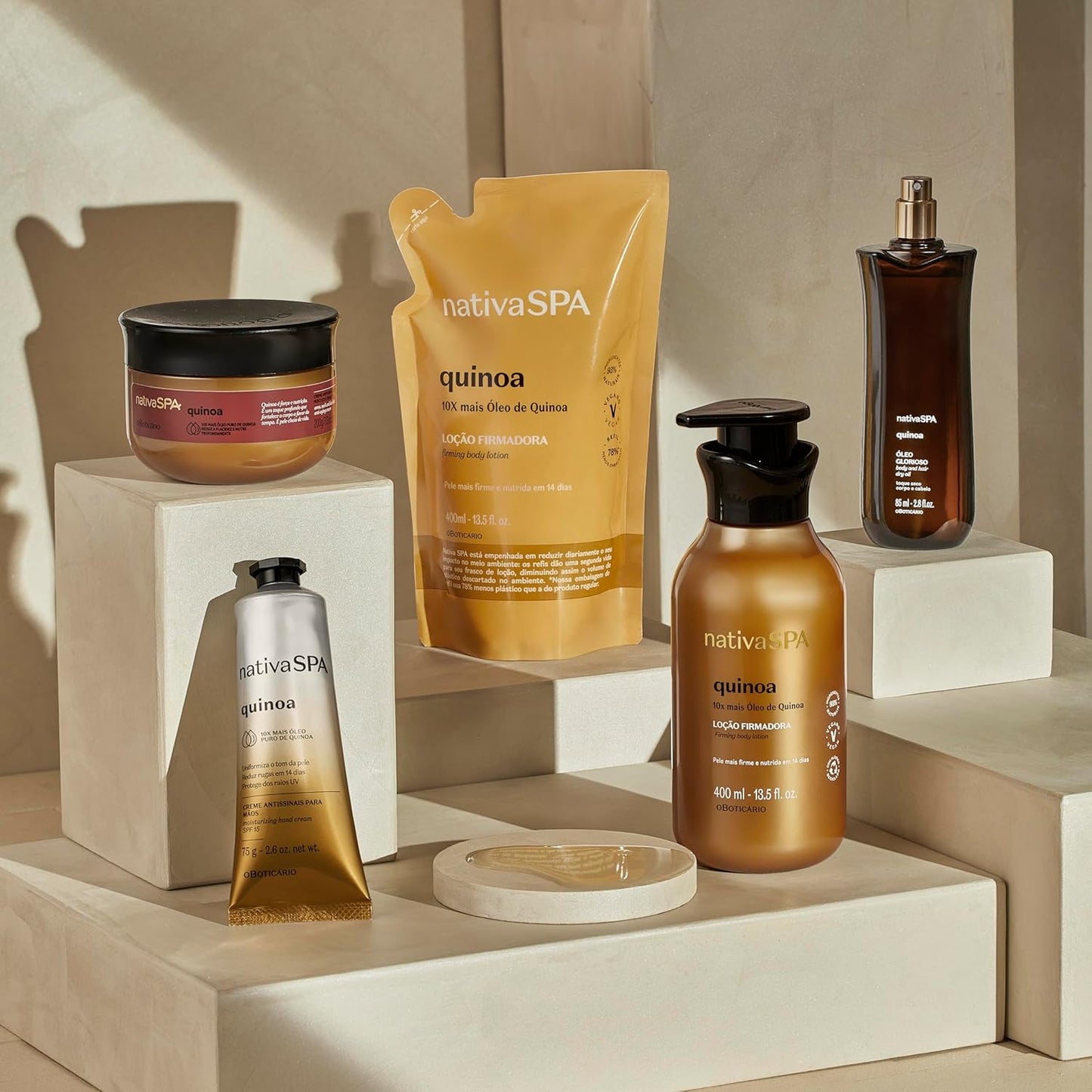 Nativa SPA by O Boticario Quinoa Hydrating Body Lotion, Fragranced Skin Moisturizer with Purified Quinoa Drops, 13.5 Ounce