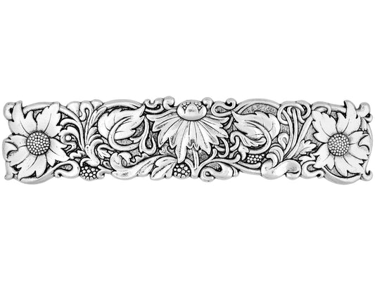 HAQUIL Vintage Flower Rectangular Hairclip, Hair Clip Vintage Viking Celtic Knot Protection Hair Clip, Barrettes Gift for Women Viking Hair Accessories