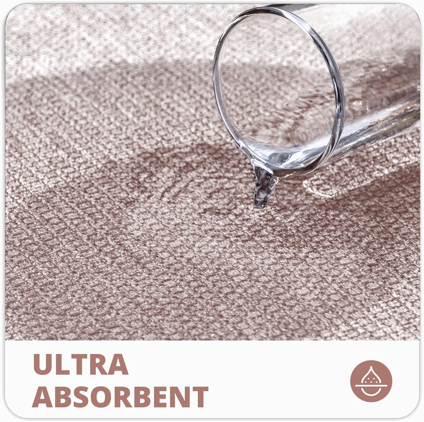 Bath Mat,Ultra Thin Bathroom Runner Rugs,Large Bath Mats for Bathroom,Quick Dry,Non-Slip,Machine Washable,Low Pile,Bath Rug,Shower Outside,Sink,Home Decor Accessories.Beige,1'5"x4'11"（17x59inch）